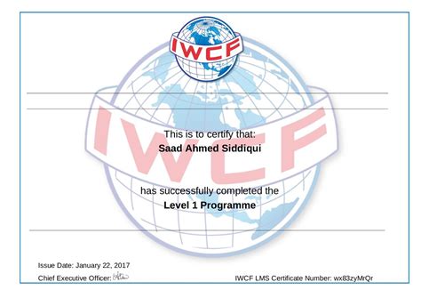 www.iwcf.org level 1